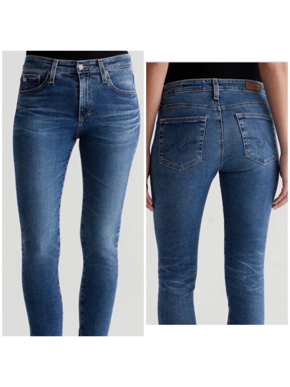 AG Adriano Goldschmied The Farrah Skinny Ankle Jeans - Classic Indigo SZ 28